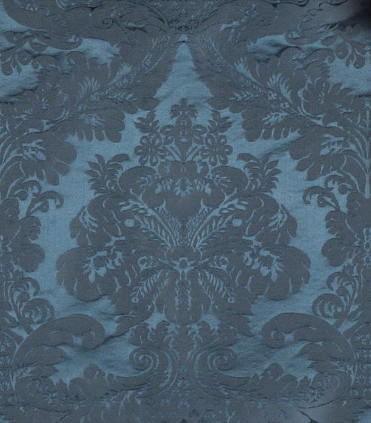 SCALAMANDRE  XVIII CENTURY GEORGIAN FABRIC PERSIAN BLUE   - SC 000120339M