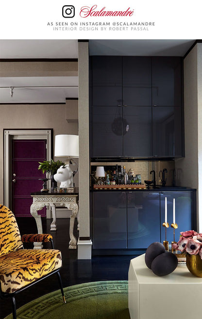 SCALAMANDRE  TIGRE - SILK FABRIC IVORY, GOLD & BLACK   - SC 000126167MM NEW SKU # SC26167MM0001