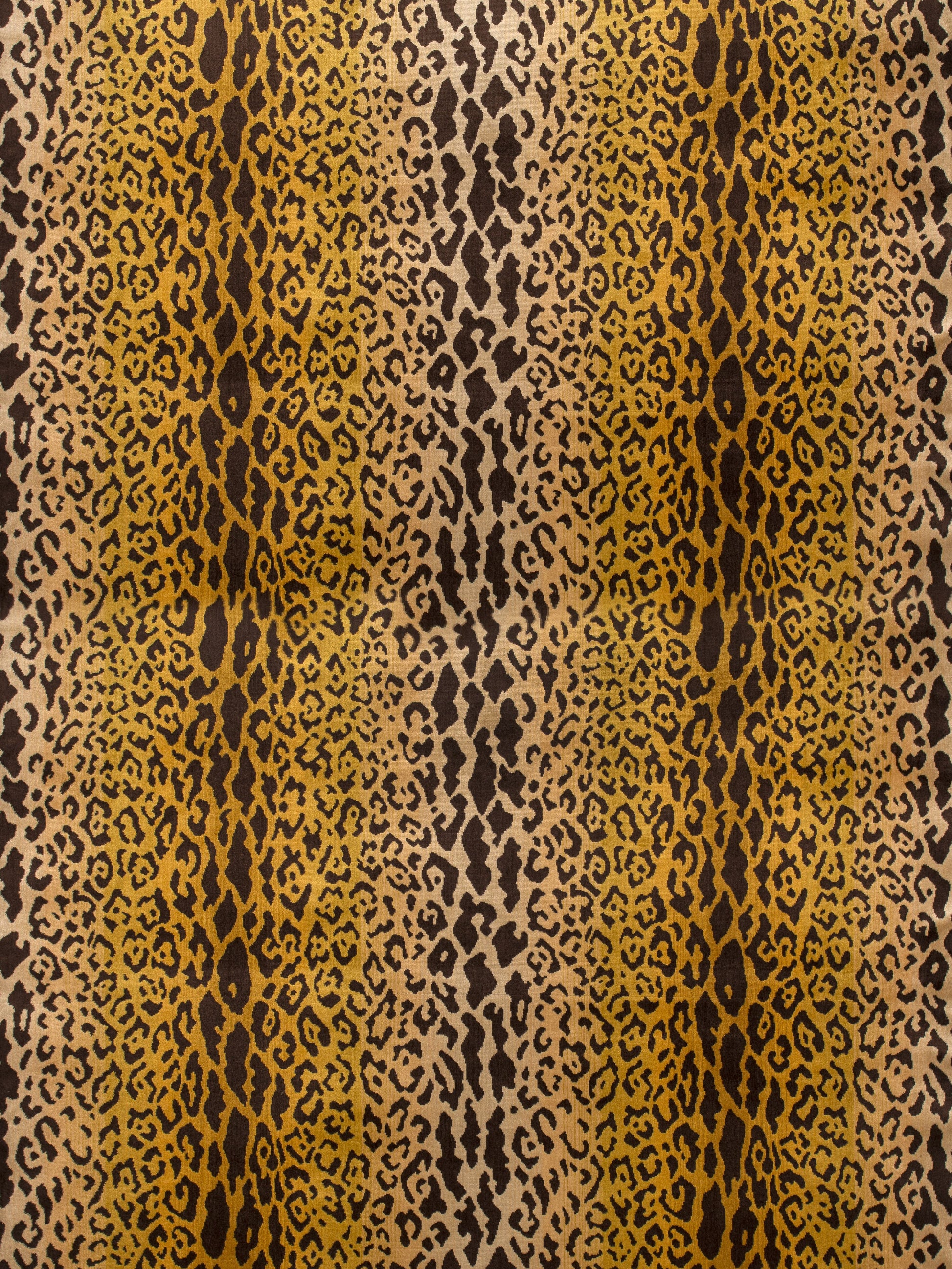 SCALAMANDRE  LEOPARDO FABRIC IVORY, GOLD & BLACK   - SC 000126168MM