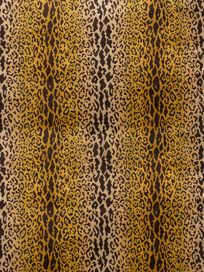 SCALAMANDRE  LEOPARDO FABRIC IVORY, GOLD & BLACK   - SC 000126168MM NEW SKU # SC26168MM0001