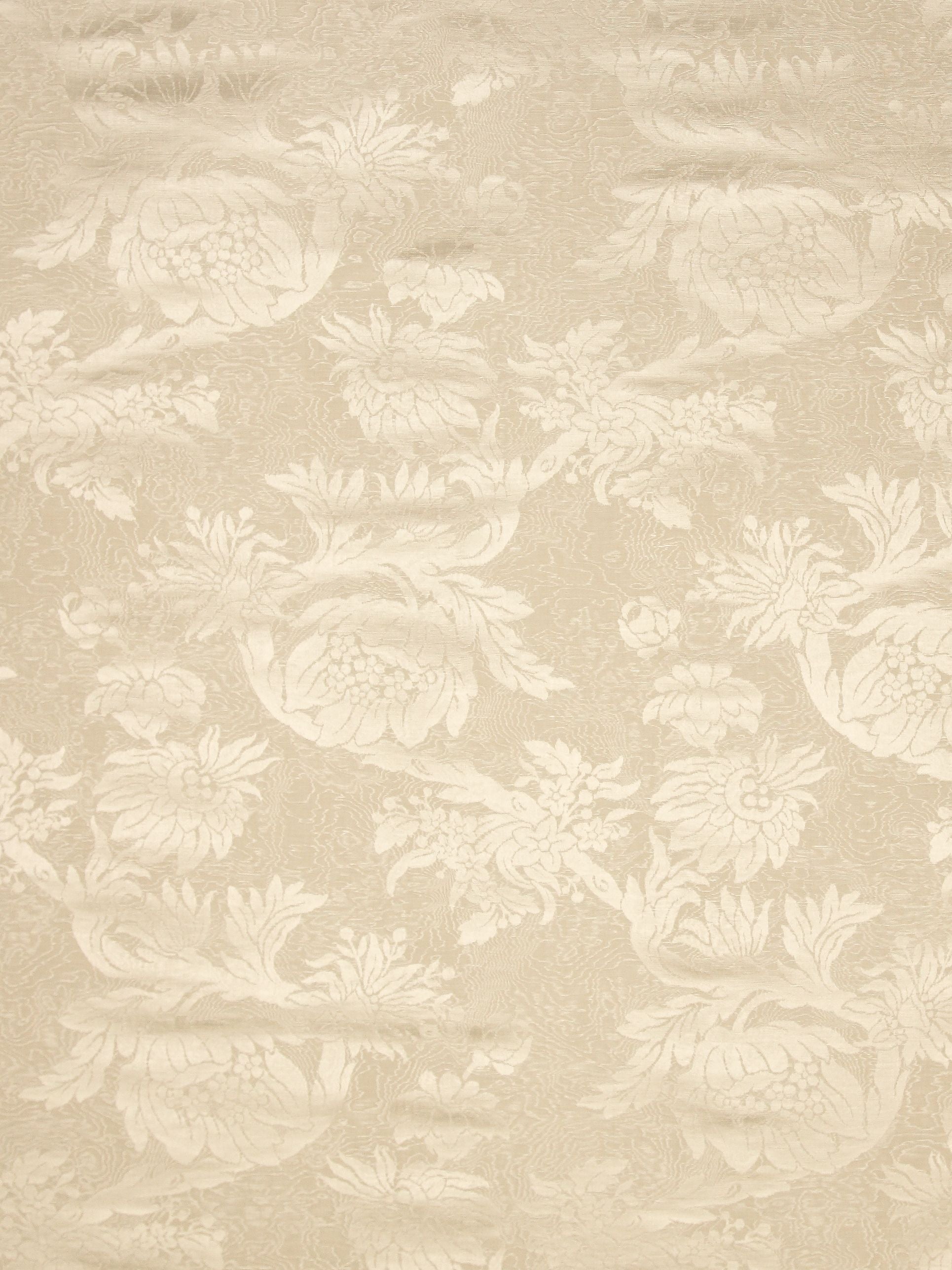 SCALAMANDRE  DAMAS PARC MONCEAU FABRIC CREAM   - SC 000126695