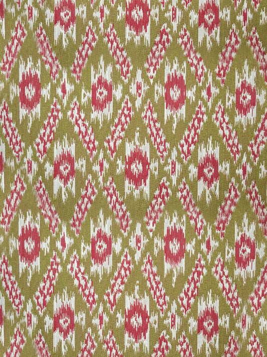 SCALAMANDRE OUTLET  FABRIC ATLAS  FABRIC PINK AND GREEN   - SC 000126980 NEW SKU # SC269800001