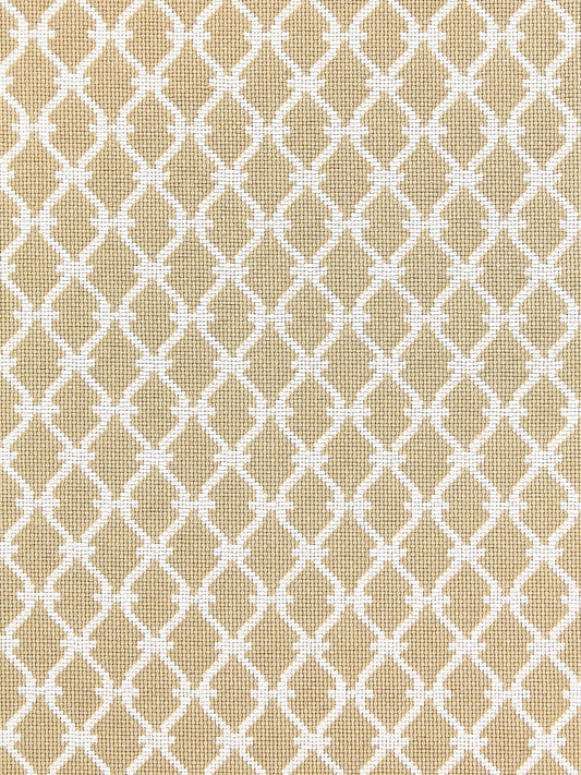 SCALAMANDRE  TRELLIS WEAVE FABRIC SAND   - SC 000127009