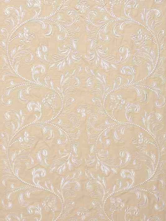 SCALAMANDRE  CHIARA EMBROIDERY FABRIC CHARDONNAY   - SC 000127029