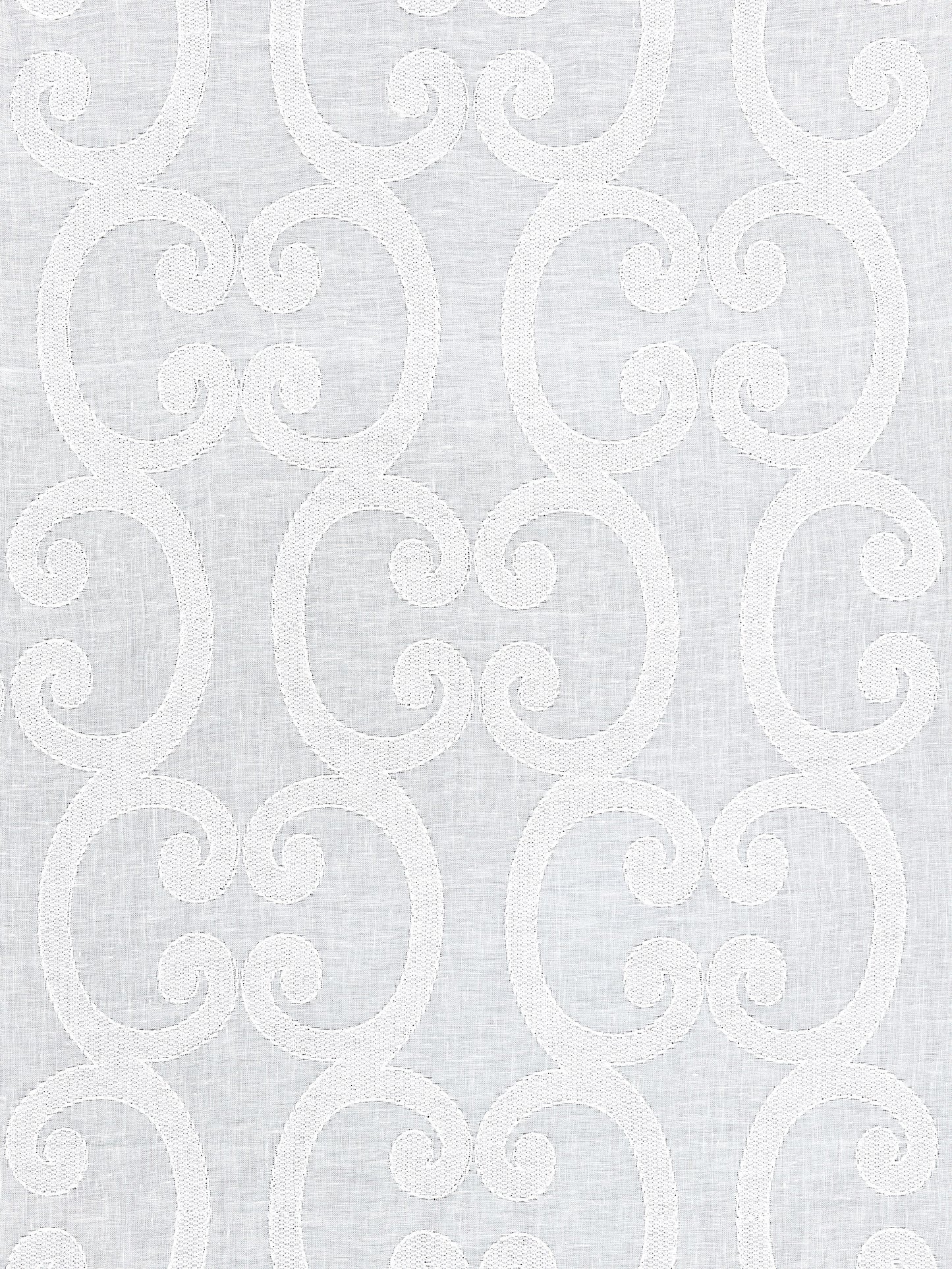 SCALAMANDRE  ORNAMENTO SHEER FABRIC SNOW   - SC 000127040