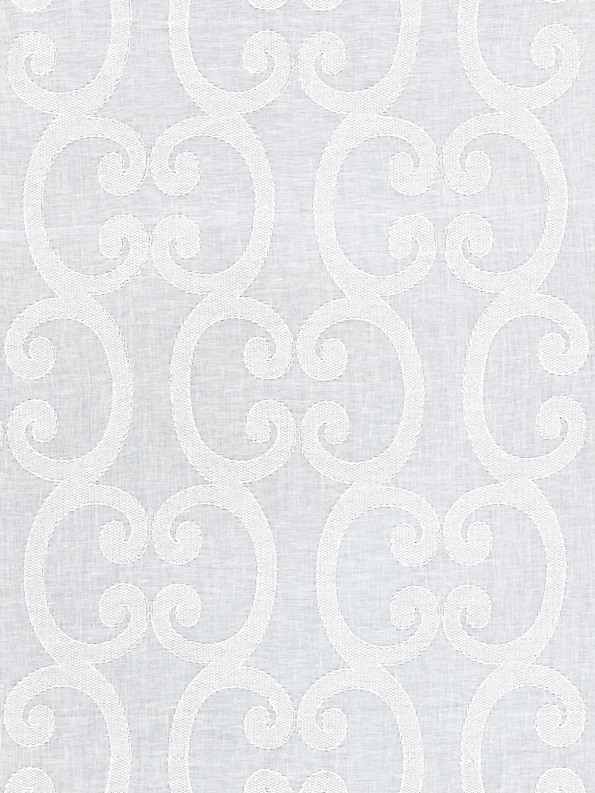 SCALAMANDRE  ORNAMENTO SHEER FABRIC SNOW   - SC 000127040