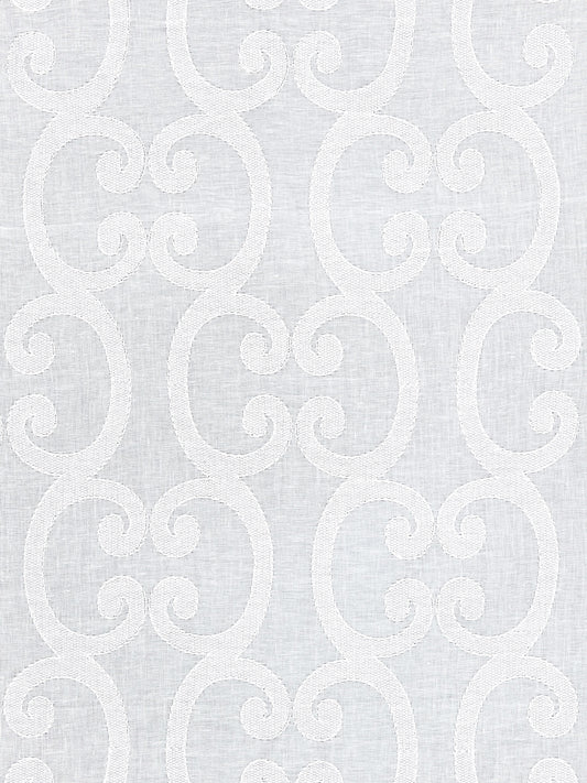 SCALAMANDRE  ORNAMENTO SHEER FABRIC SNOW   - SC 000127040