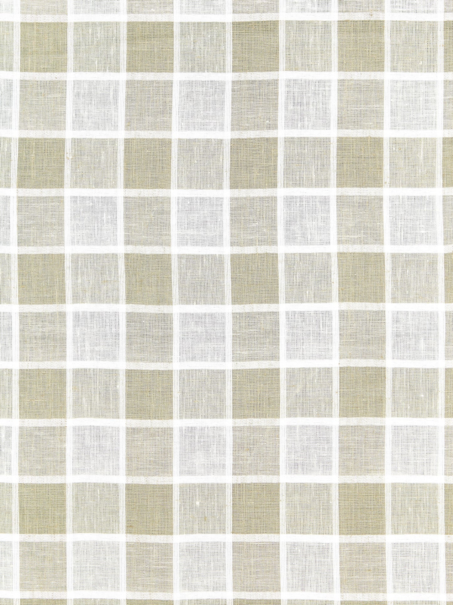 SCALAMANDRE  WAINSCOTT CHECK SHEER FABRIC LINEN   - SC 000127043