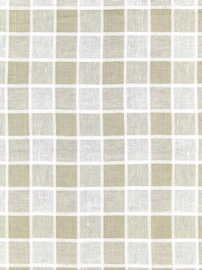 SCALAMANDRE  WAINSCOTT CHECK SHEER FABRIC LINEN   - SC 000127043 NEW SKU # SC270430001