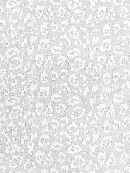 SCALAMANDRE  LEOPARD LINEN SHEER FABRIC IVORY   - SC 000127054