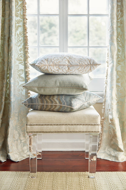 SCALAMANDRE  PALAZZO VELVET FABRIC GLACIER   - SC 000127084 NEW SKU # SC270840001