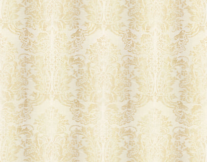 SCALAMANDRE  SORRENTO LINEN DAMASK FABRIC PARCHMENT   - SC 000127093 NEW SKU # SC270930001