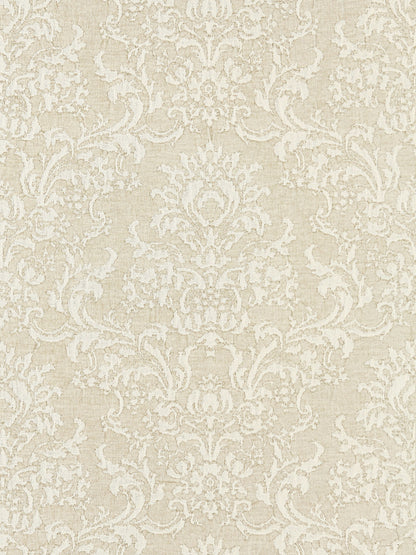 SCALAMANDRE  SAN LUCA DAMASK FABRIC ALABASTER   - SC 000127094 NEW SKU # SC270940001