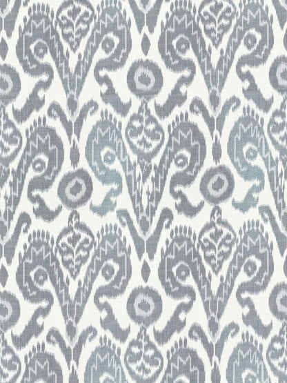 SCALAMANDRE  BUKHARA SILK IKAT FABRIC INDIGO   - SC 000127097 NEW SKU # SC270970001
