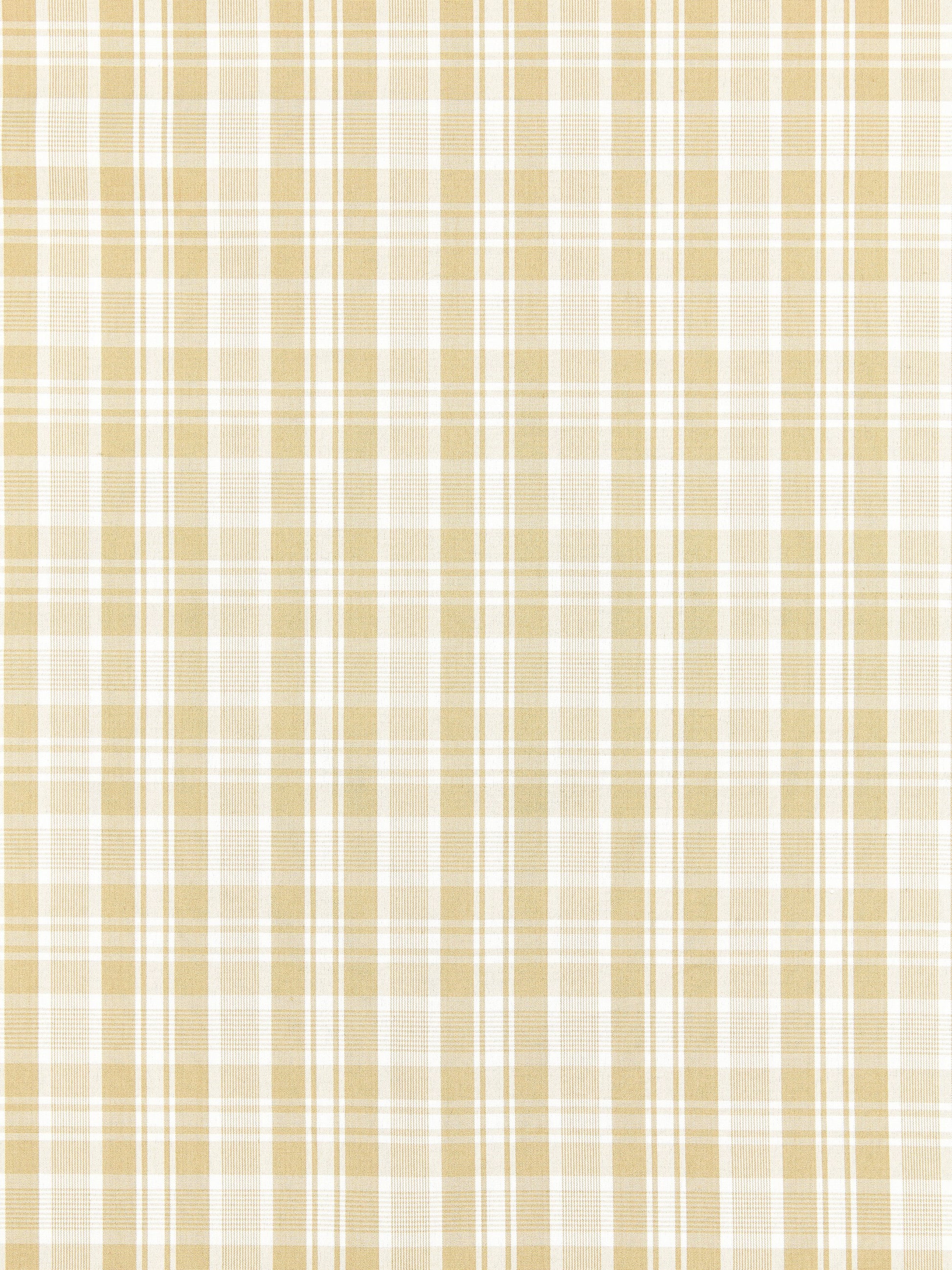 SCALAMANDRE  PRESTON COTTON PLAID FABRIC CAMEL   - SC 000127122