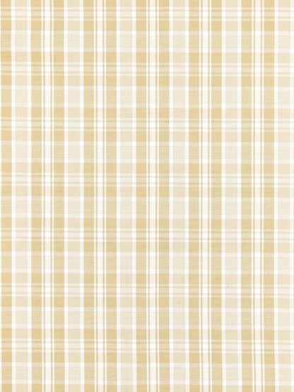 SCALAMANDRE  PRESTON COTTON PLAID FABRIC CAMEL   - SC 000127122 NEW SKU # SC271220001