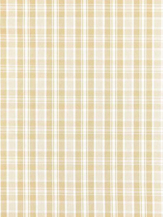 SCALAMANDRE  PRESTON COTTON PLAID FABRIC CAMEL   - SC 000127122