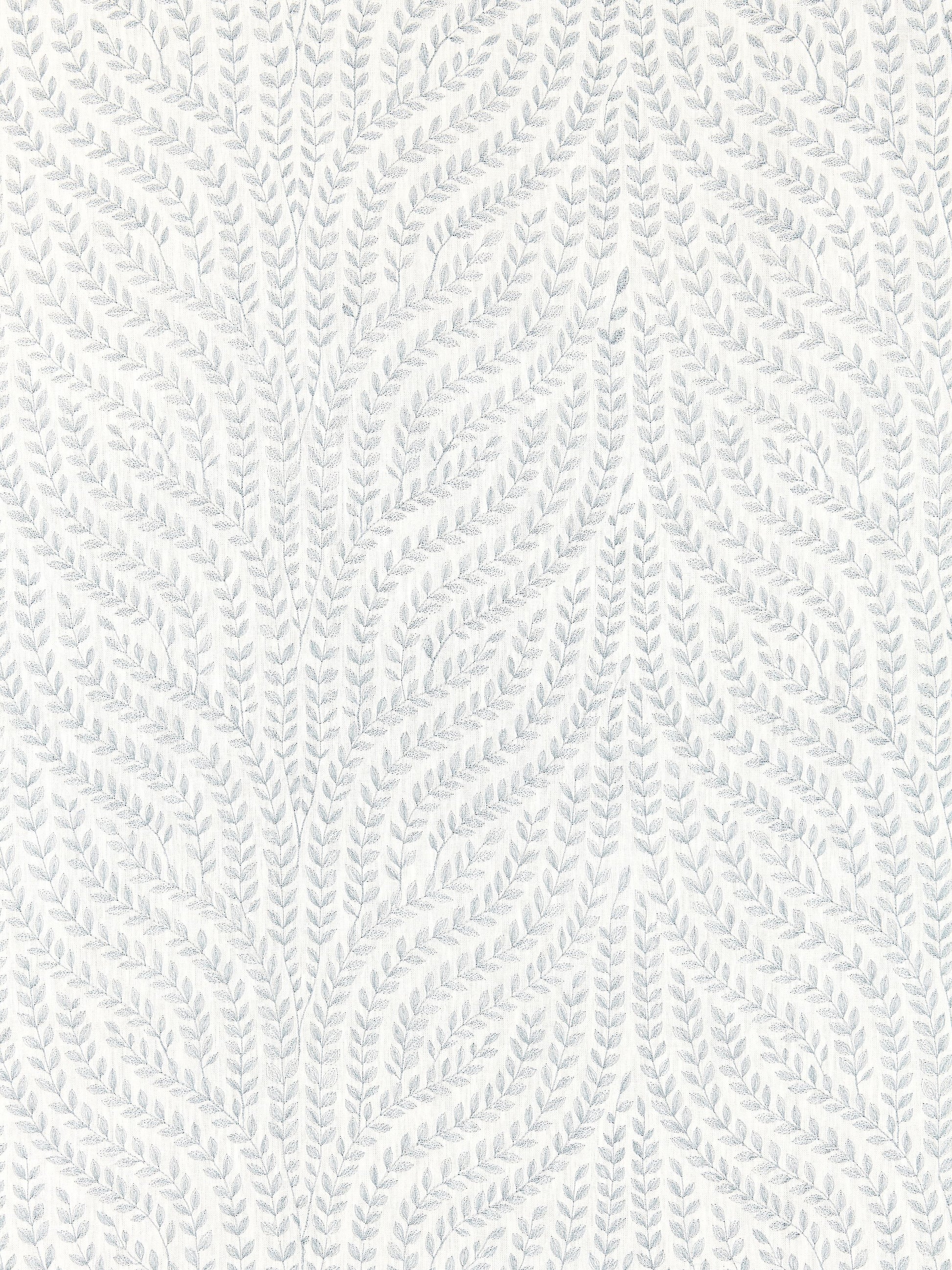 SCALAMANDRE  WILLOW VINE EMBROIDERY FABRIC AQUAMARINE   - SC 000127125