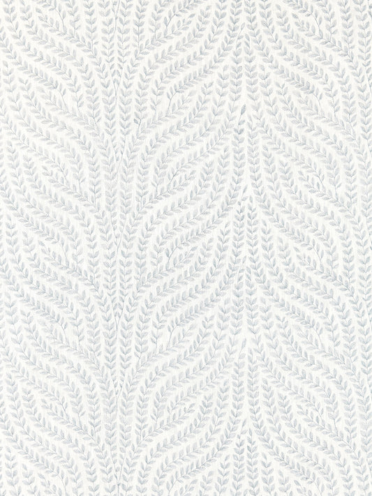 SCALAMANDRE  WILLOW VINE EMBROIDERY FABRIC AQUAMARINE   - SC 000127125