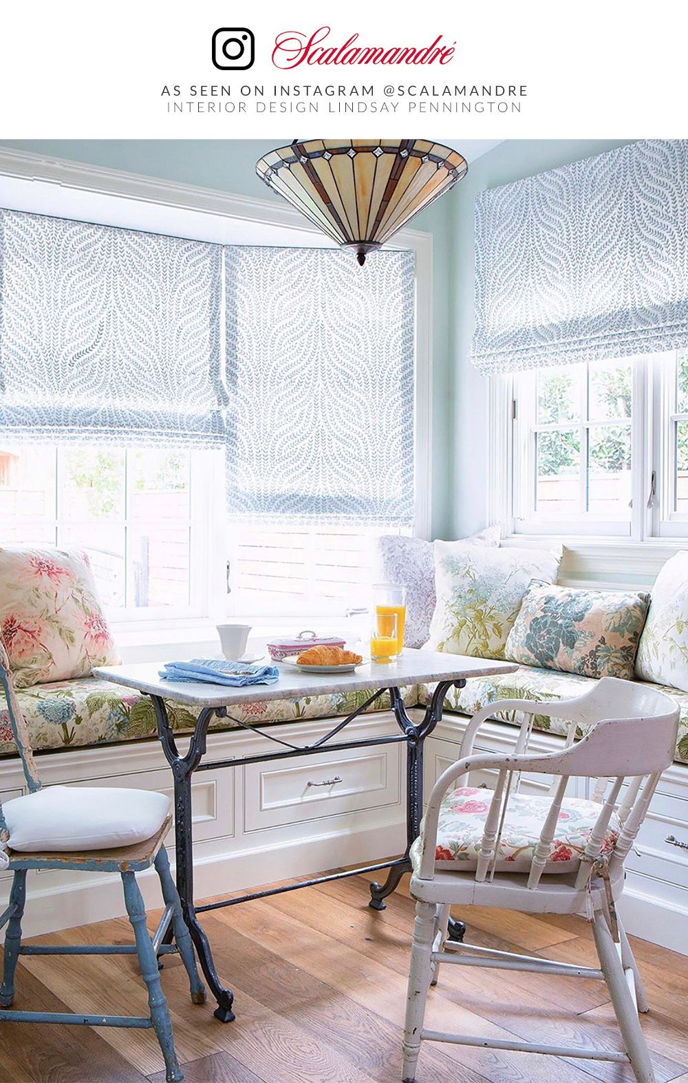 SCALAMANDRE  WILLOW VINE EMBROIDERY FABRIC AQUAMARINE   - SC 000127125 NEW SKU # SC271250001