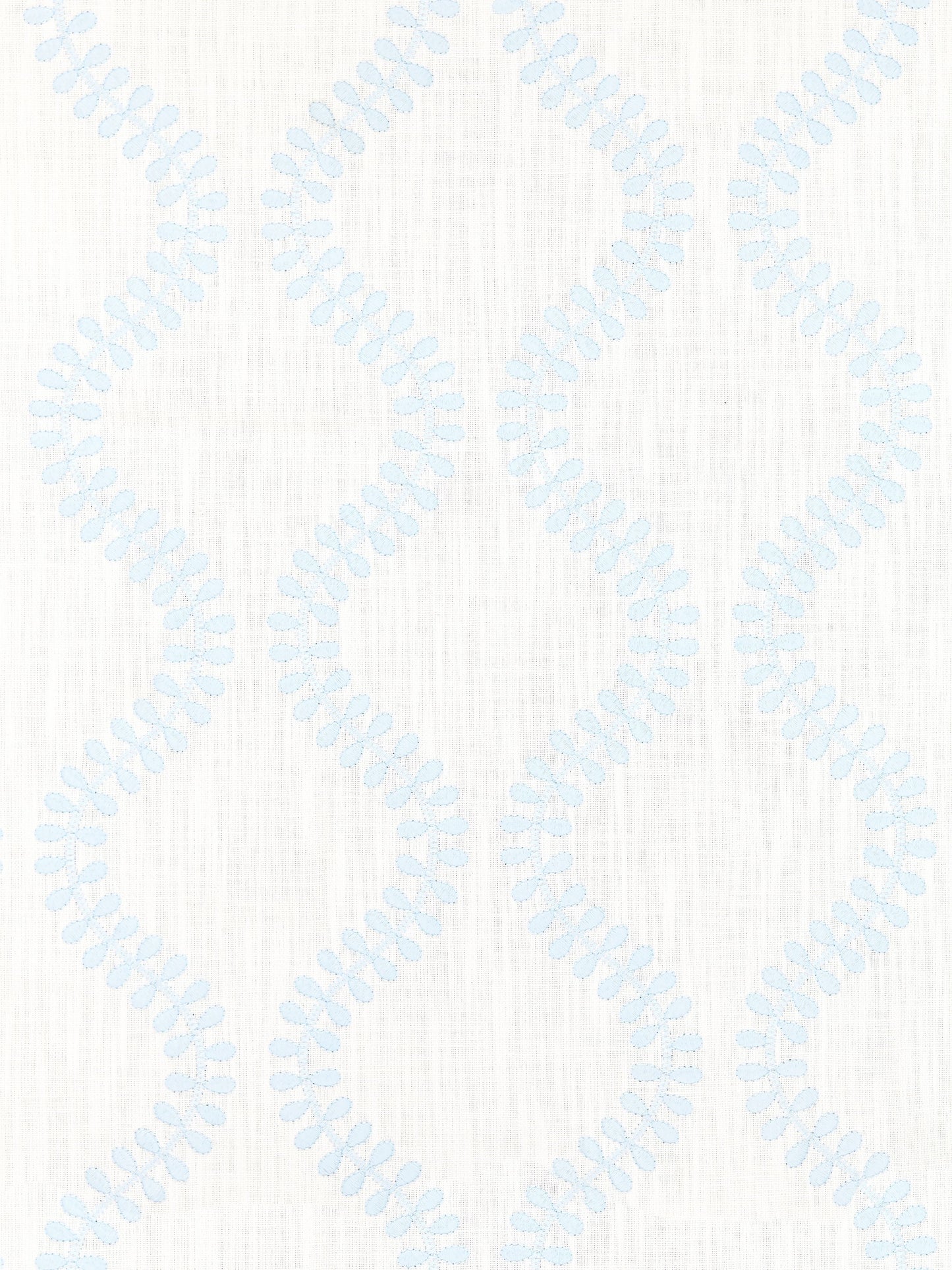 SCALAMANDRE  FOGLIA EMBROIDERY FABRIC SKY   - SC 000127127