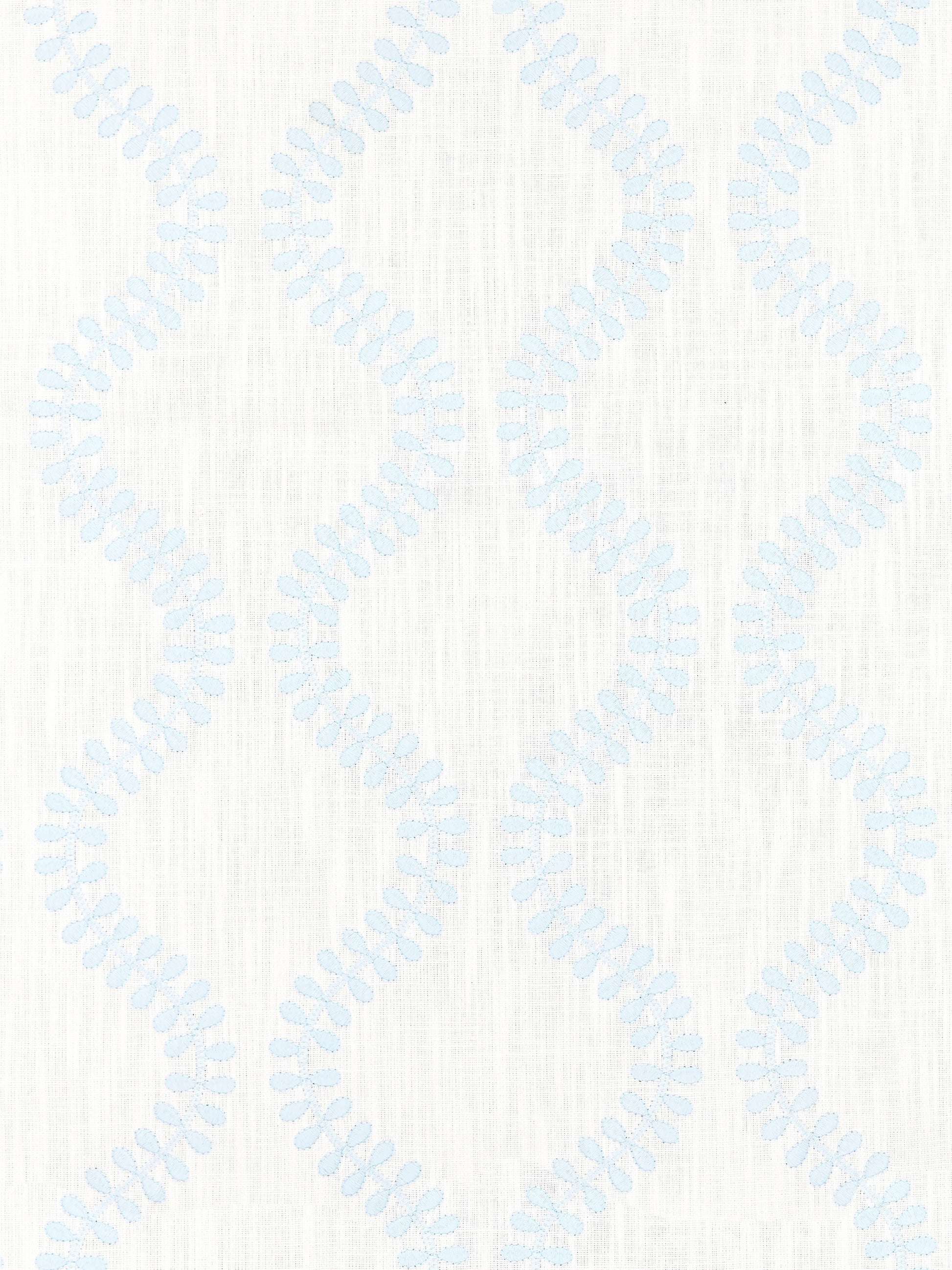 SCALAMANDRE  FOGLIA EMBROIDERY FABRIC SKY   - SC 000127127