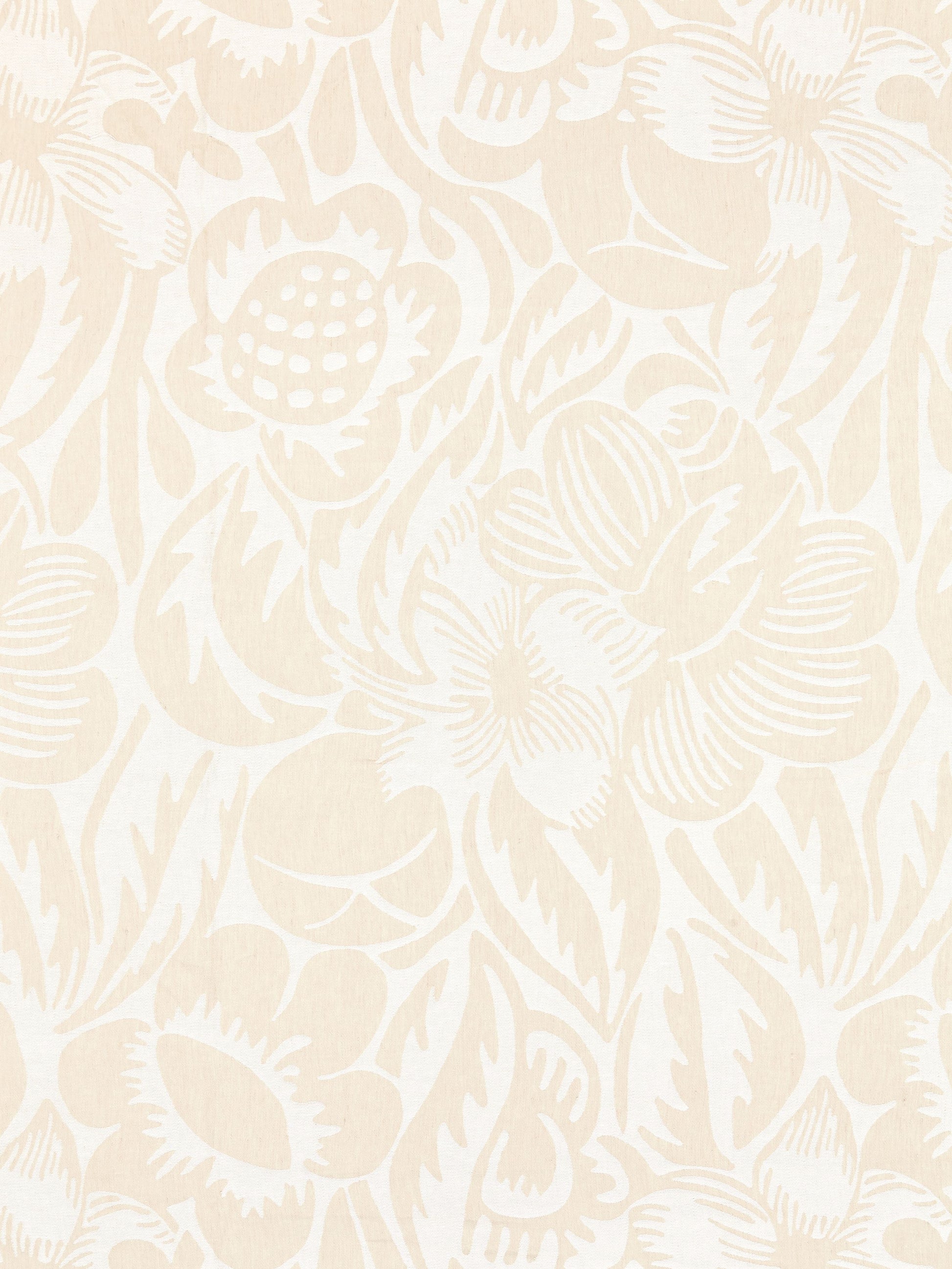 SCALAMANDRE  DECO FLOWER FABRIC LINEN   - SC 000127131