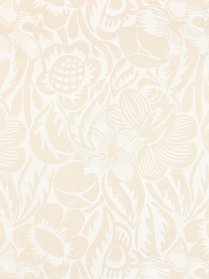 SCALAMANDRE  DECO FLOWER FABRIC LINEN   - SC 000127131 NEW SKU # SC271310001