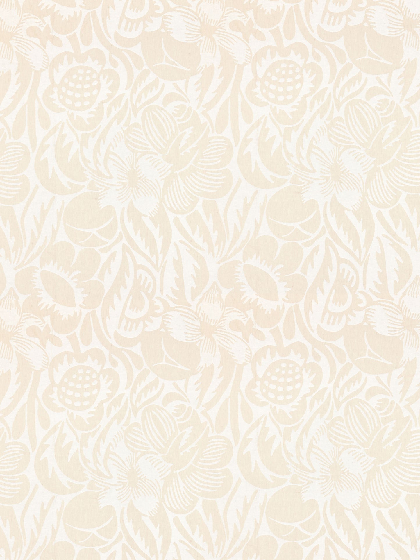 SCALAMANDRE  DECO FLOWER FABRIC LINEN   - SC 000127131 NEW SKU # SC271310001