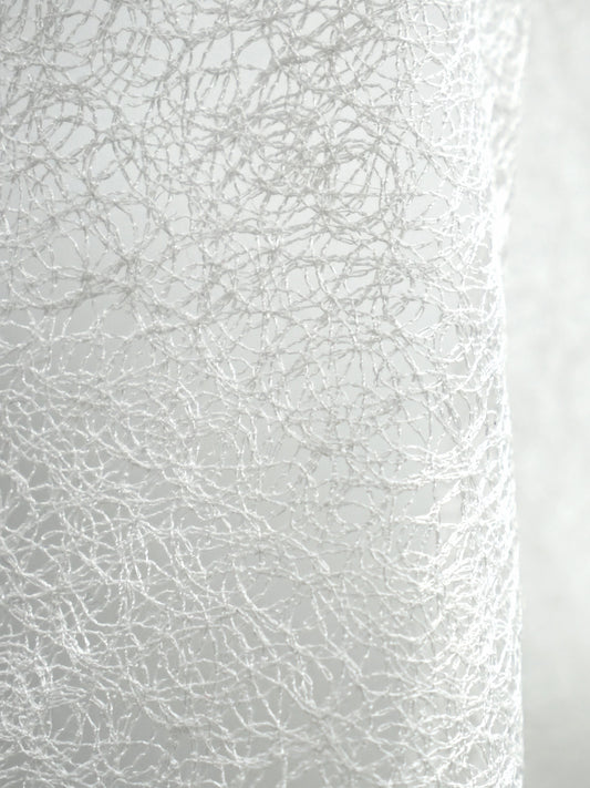 SCALAMANDRE  MODERN LACE FABRIC SNOW   - SC 000127146