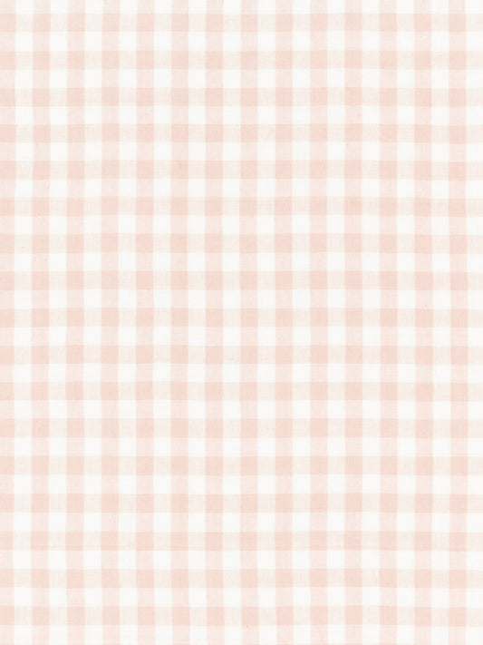 SCALAMANDRE  SWEDISH LINEN CHECK FABRIC BLUSH   - SC 000127166