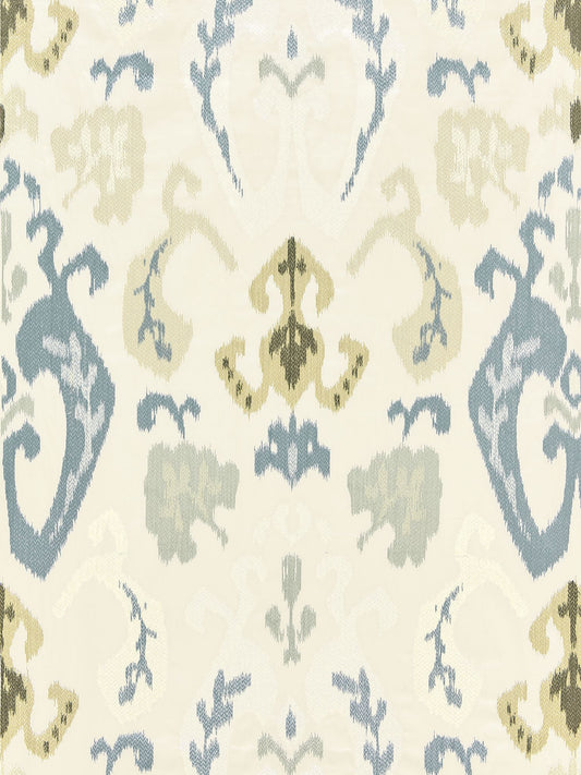 SCALAMANDRE  MANDALAY IKAT EMBROIDERY FABRIC CLOUD   - SC 000127172