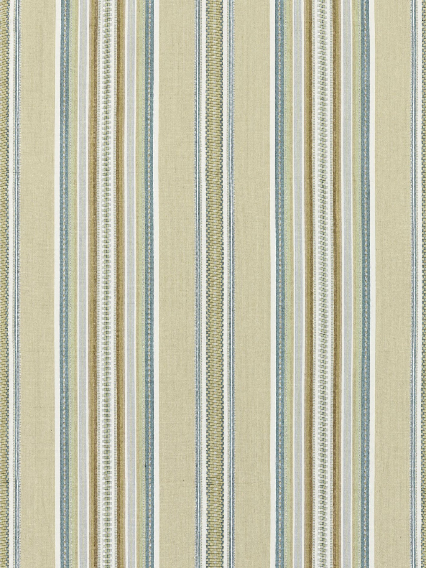 SCALAMANDRE  CYRUS COTTON STRIPE FABRIC PRAIRIE   - SC 000127180