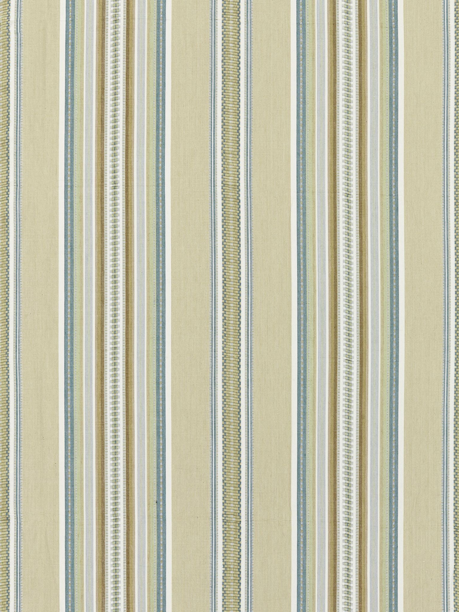 SCALAMANDRE  CYRUS COTTON STRIPE FABRIC PRAIRIE   - SC 000127180