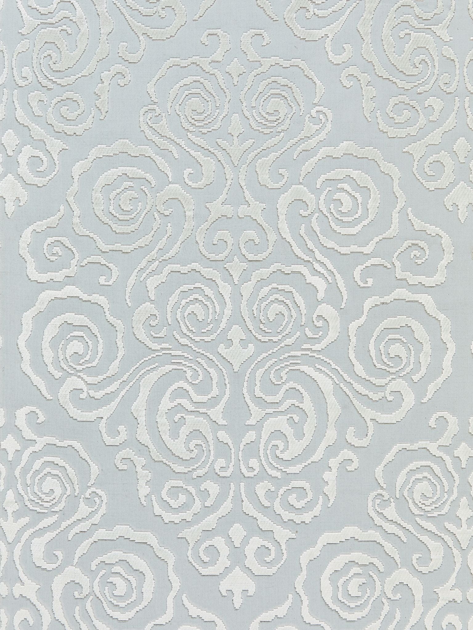 SCALAMANDRE  CIRRUS VELVET DAMASK FABRIC MIST   - SC 000127219