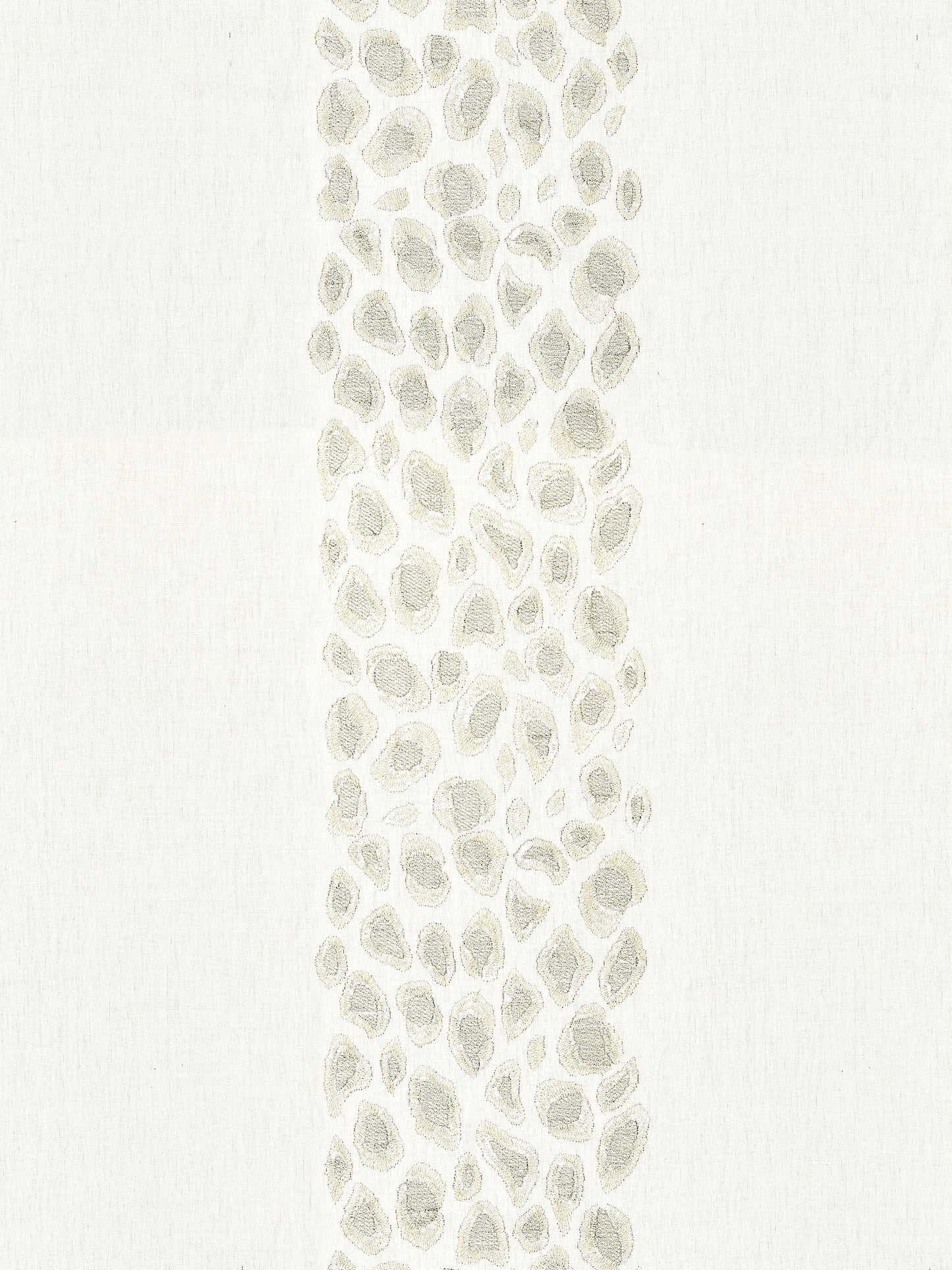 SCALAMANDRE  CATWALK EMBROIDERY FABRIC PEARL   - SC 000127255