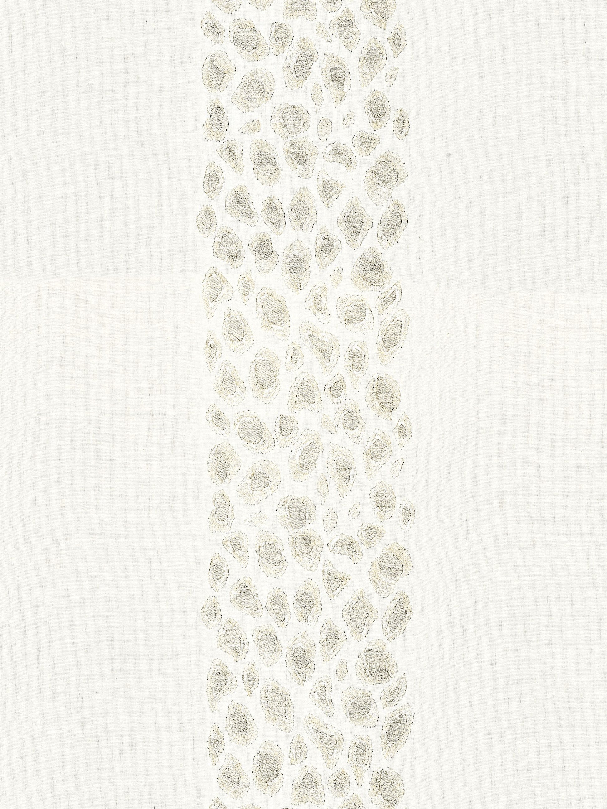 SCALAMANDRE  CATWALK EMBROIDERY FABRIC PEARL   - SC 000127255