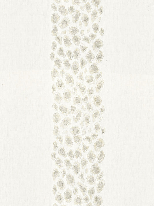 SCALAMANDRE  CATWALK EMBROIDERY FABRIC PEARL   - SC 000127255