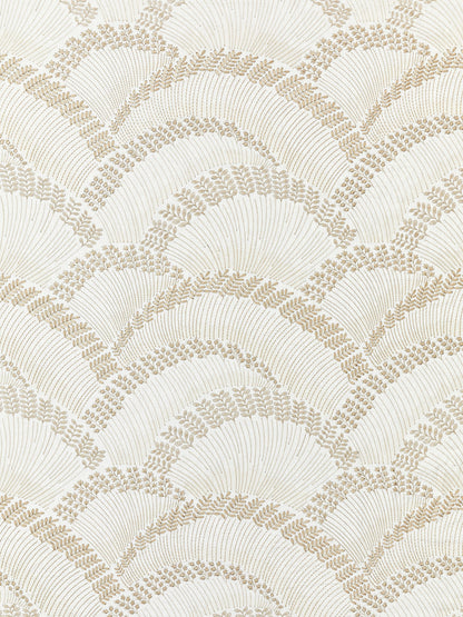 SCALAMANDRE  LOVEGRASS EMBROIDERY FABRIC LATTE   - SC 000127256 NEW SKU # SC272560001