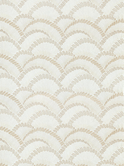 SCALAMANDRE  LOVEGRASS EMBROIDERY FABRIC LATTE   - SC 000127256 NEW SKU # SC272560001