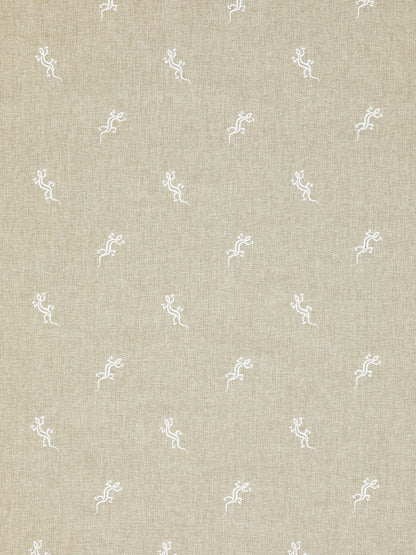 SCALAMANDRE  GECKO EMBROIDERY - OUTDOOR FABRIC LIMESTONE   - SC 000127319 NEW SKU # SC273190001