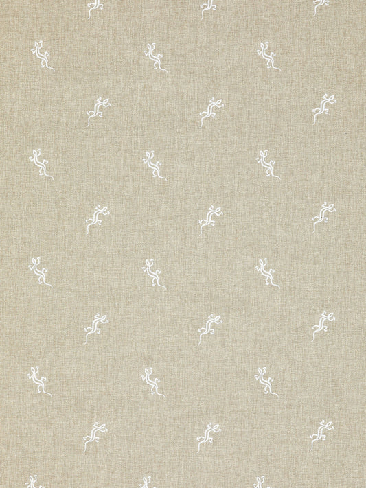 SCALAMANDRE  GECKO EMBROIDERY - OUTDOOR FABRIC LIMESTONE   - SC 000127319