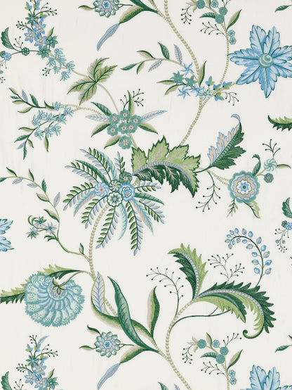 SCALAMANDRE  SERAPHINE EMBROIDERED SILK FABRIC MEADOW   - SC 000127325 NEW SKU # SC273250001