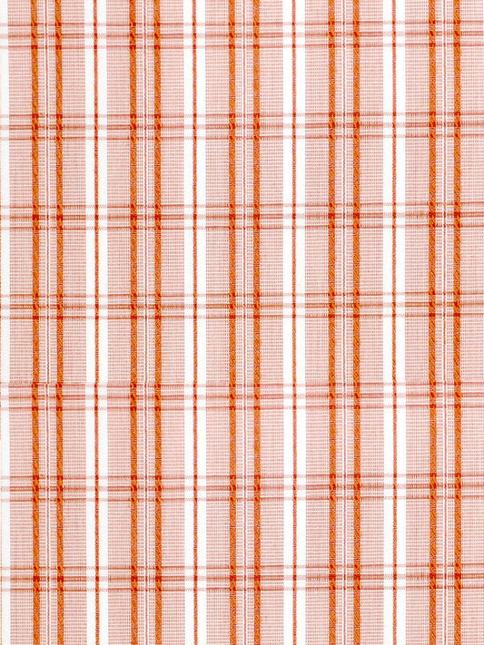 SCALAMANDRE OUTLET  FABRIC CHECK PLEASE  FABRIC TANGERINE   - SC 000136364