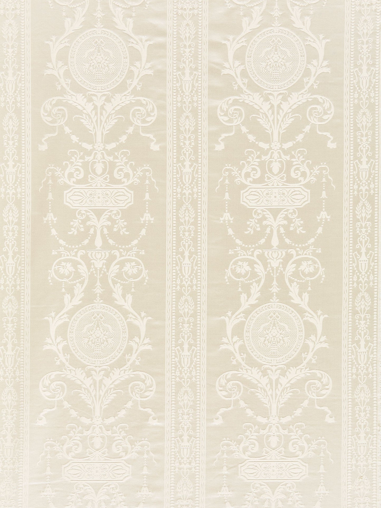 SCALAMANDRE  HEPPLEWHITE FABRIC IVORY   - SC 0001516MM