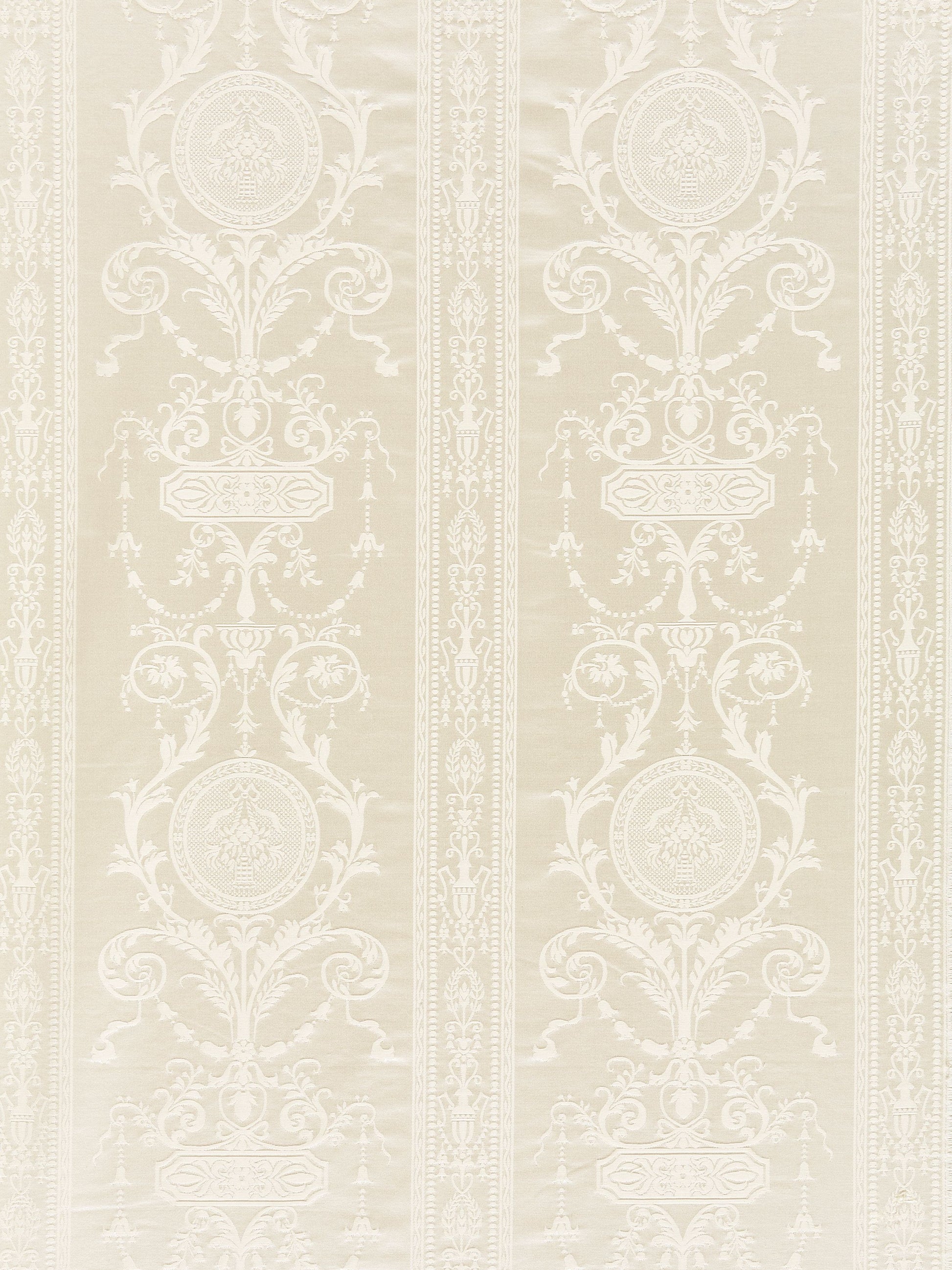 SCALAMANDRE  HEPPLEWHITE FABRIC IVORY   - SC 0001516MM