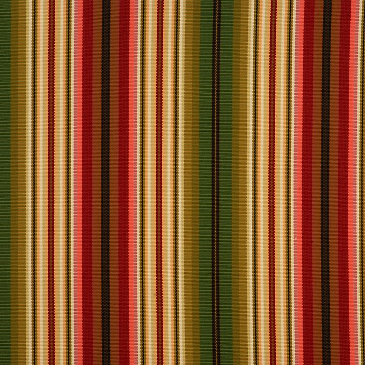 SCALAMANDRE OUTLET  FABRIC VENETIAN STRIPE  FABRIC MULTI REDS, GREENS, BROWNS   - SC 000199462MM