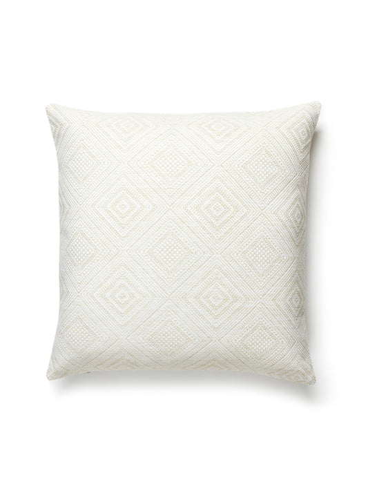 SCALAMANDRE PILLOWS   DIAMOND / OGEE 
GEOMETRIC SQUARE    - SC 0001ANTGPILL