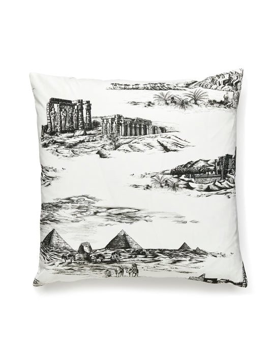 SCALAMANDRE PILLOWS   SCENIC 
TOILE SQUARE    - SC 0001CAIRPILL