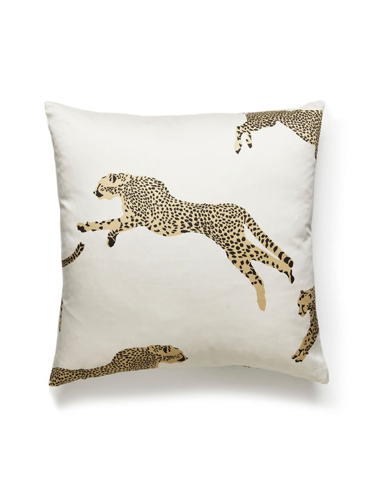 SCALAMANDRE PILLOWS   BIRD / ANIMAL SQUARE    - SC 0001CHEETPILL NEW SKU # SCCHEETPILL0001